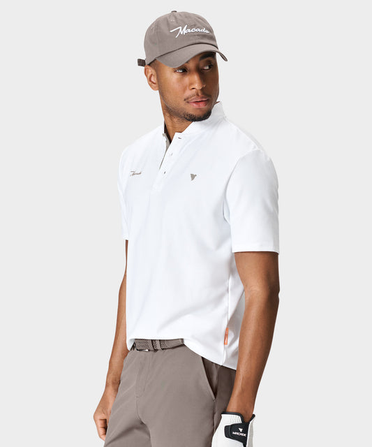 Heath White Bomber Shirt — Macade Golf Australia