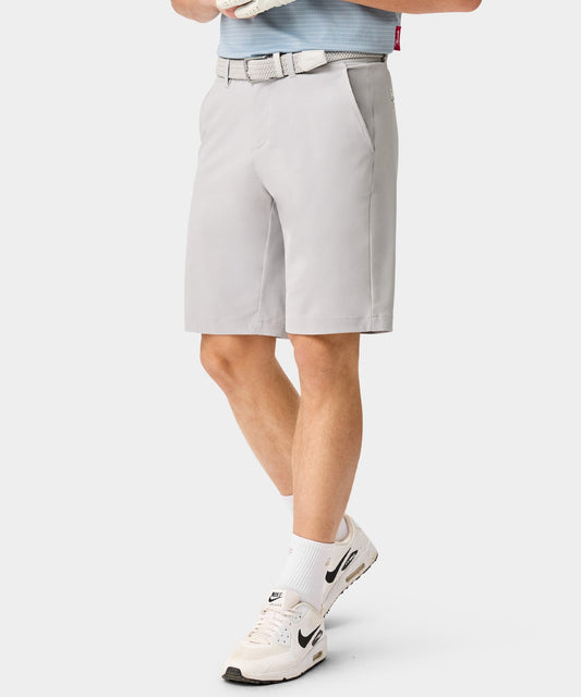 Light Grey Four-Way Stretch Shorts — Macade Golf Australia