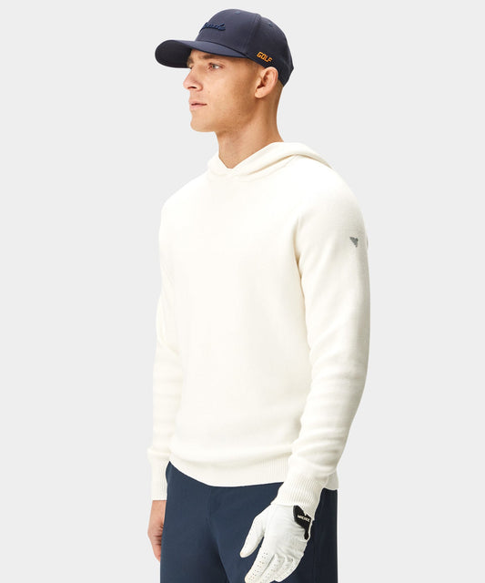 White Tech Knit Hoodie — Macade Golf Australia