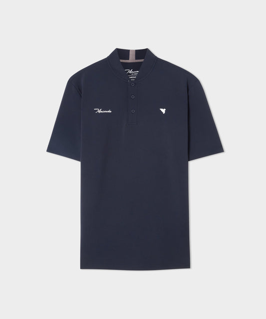 Heath Dark Blue Bomber Shirt — Macade Golf Australia