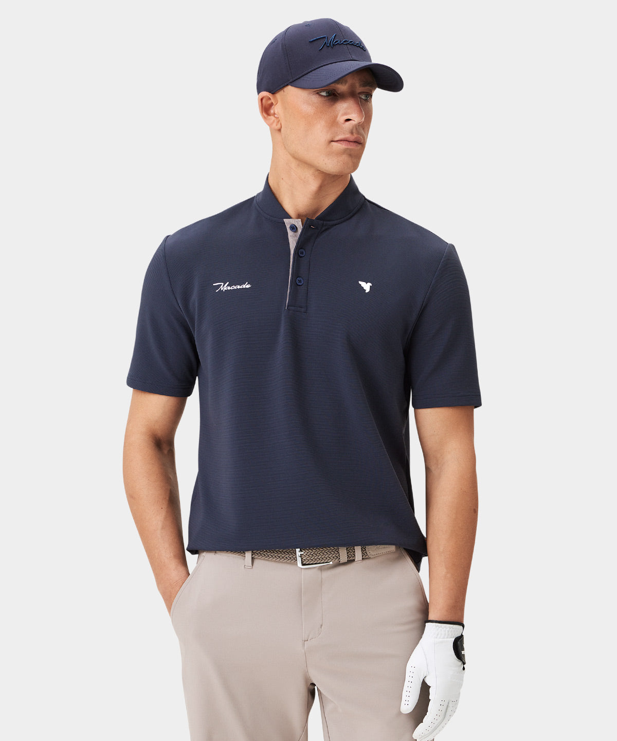 Heath Dark Blue Bomber Shirt