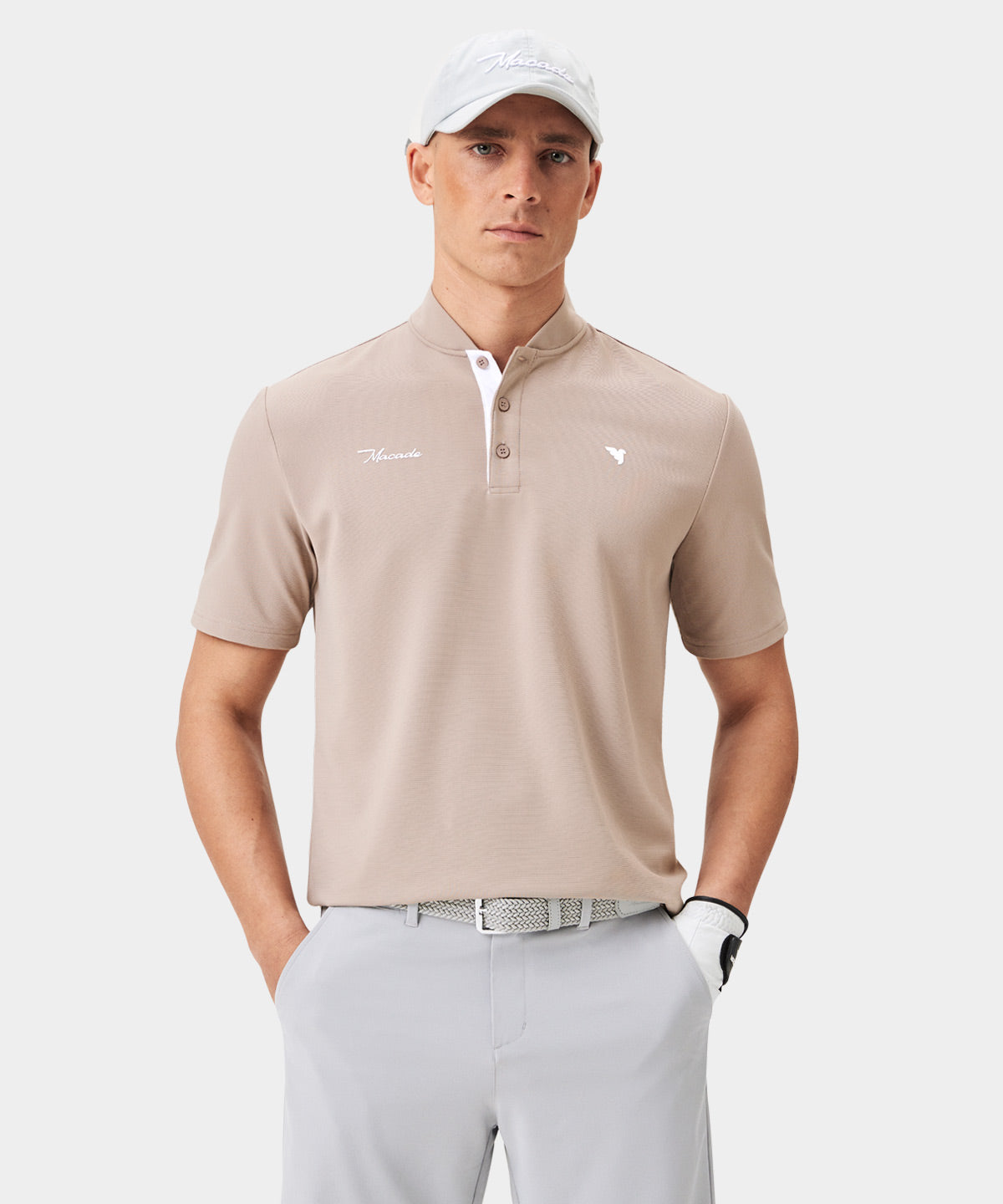 Heath Tan Bomber Shirt