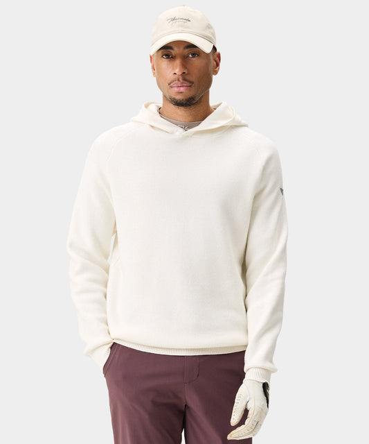 White Tech Knit Hoodie
