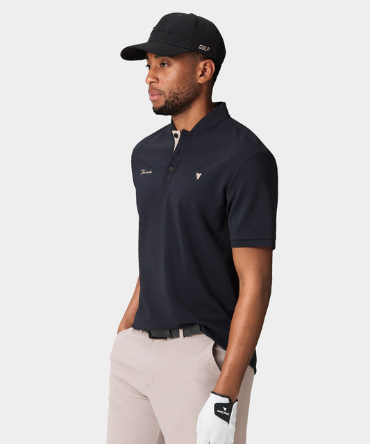 Heath Black Bomber Shirt — Macade Golf Australia