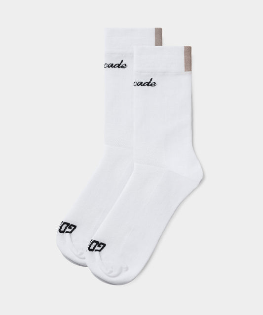 Men's White Signature Crew Socks
