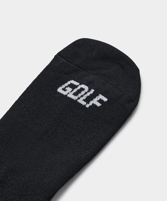 Men's Black Signature Crew Socks — Macade Golf Australia