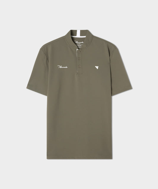 Heath Olive Bomber Shirt — Macade Golf Australia